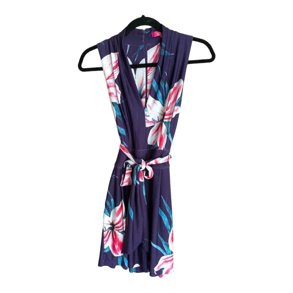 CATHERINE Catherine Maladrino Sleeveless Floral Romper Size Women's S